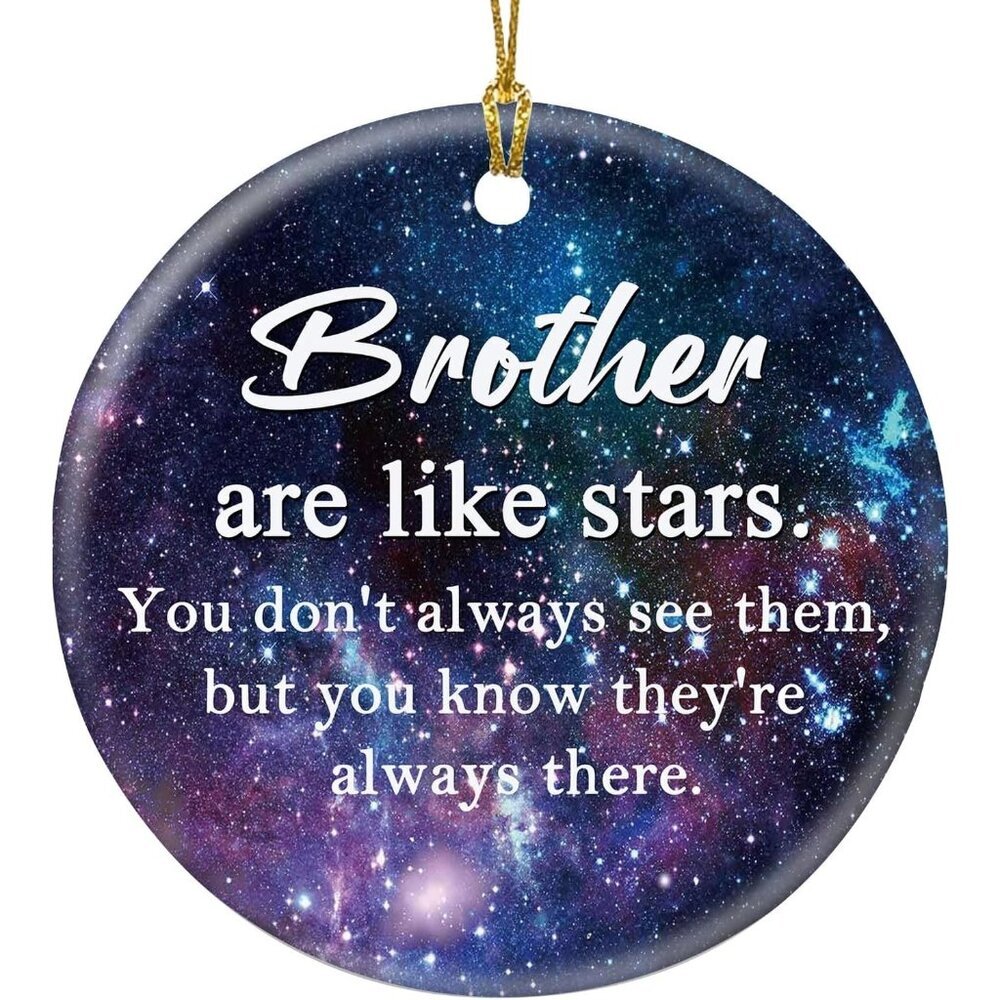 🆕 Brothers Christmas Ornaments Ceramic Decorations Elegant Small Exquisite Love